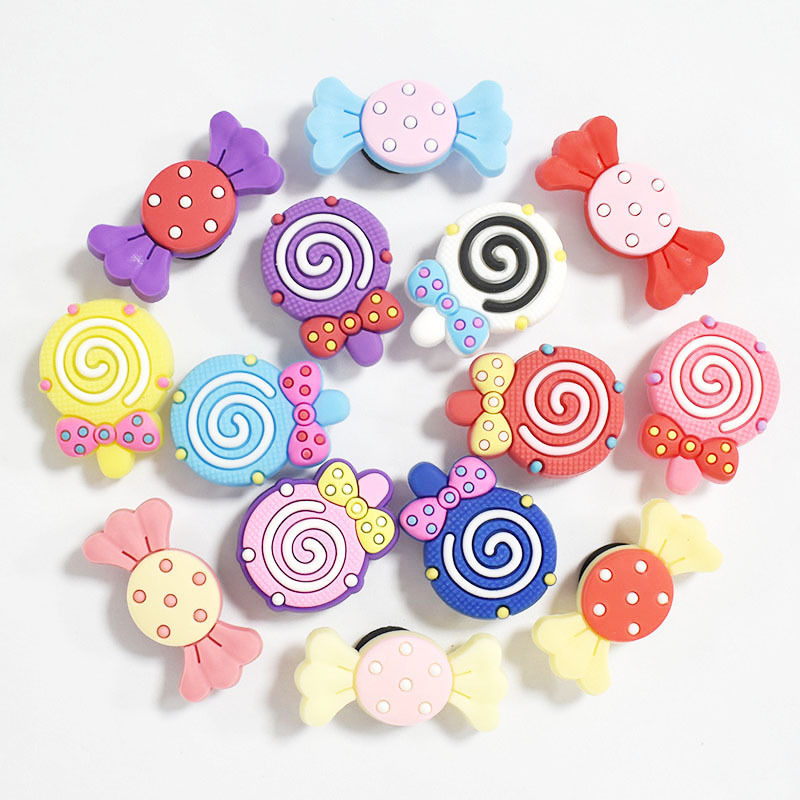 Cartoon Candy Custom Shoelace Charm – Detachable PVC Soft Rubber Hole Shoe Decor