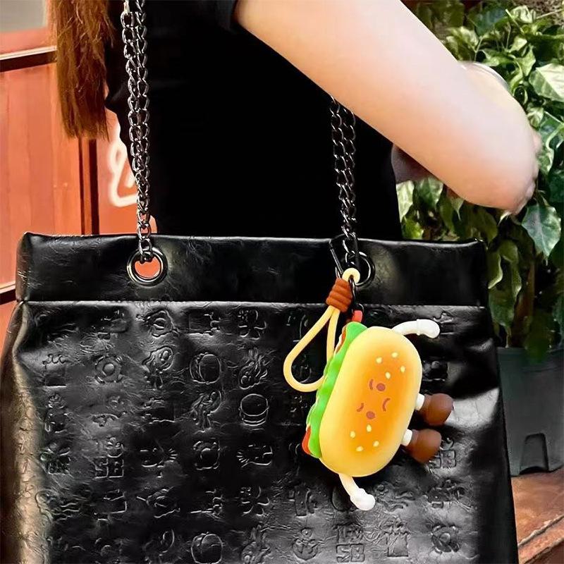 Afternoon Tea Silicone Coin Purse - Food Shaped Keychain/Backpack Charm