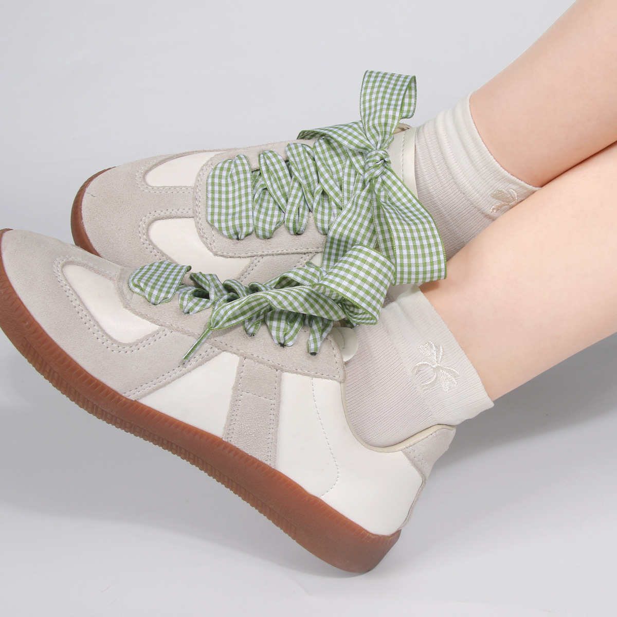 New Scottish Style Shoelaces, Fresh And Sweet Color Shoelaces, Suitable For German Training Shoes, Racing Shoes And Canvas Shoes