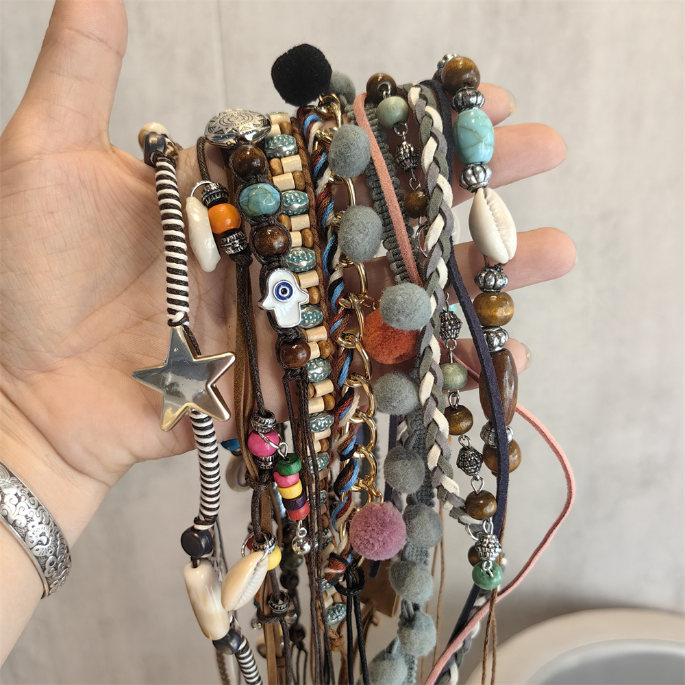 New Bohemian Shoe Decoration Chain, High-End Shoe Flower Beads, Custom DIY Shoe Chain