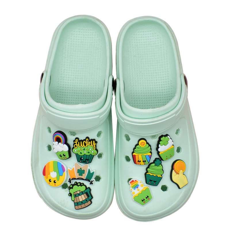 St. Patrick's Day Custom Shoelace Charm – PVC Soft Detachable Hole Shoe Decor