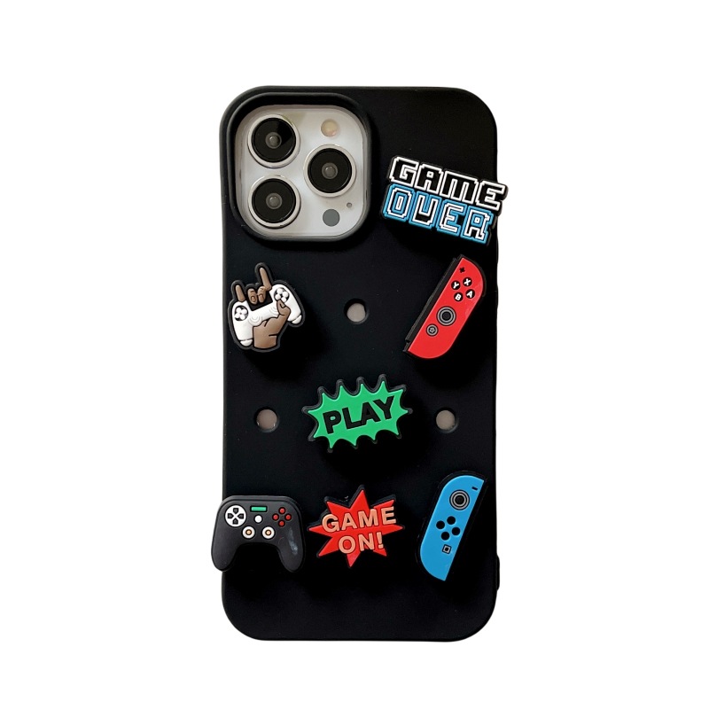 Game Controller Charmed Cases for iPhone12/14 Pro Max/15 – DIY Soft Shell