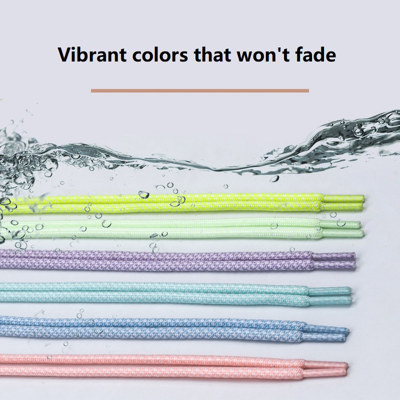 Round Mesh Light Up Shoe Laces – Fluorescent, Glow-in-the-Dark, for Sports & Night Runs