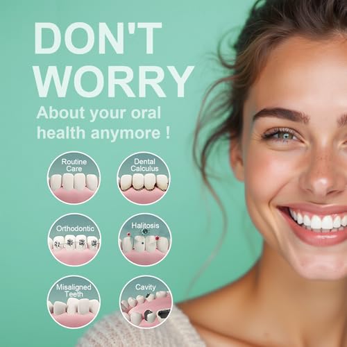 5091 Nicefeel LCD Display Water Flosser Cleaner-White