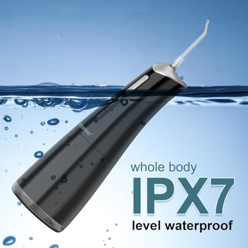 5024 Nicefeel LCD Display Water Flosser Cleaner-Black