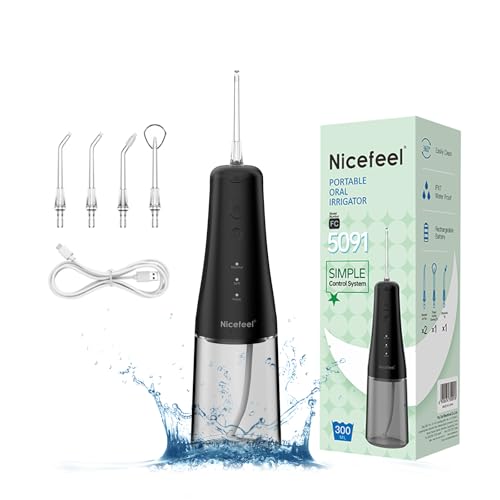 5091 Nicefeel LCD Display Water Flosser Cleaner-Black