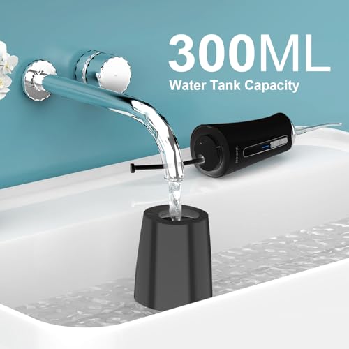 5024 Nicefeel LCD Display Water Flosser Cleaner-Black