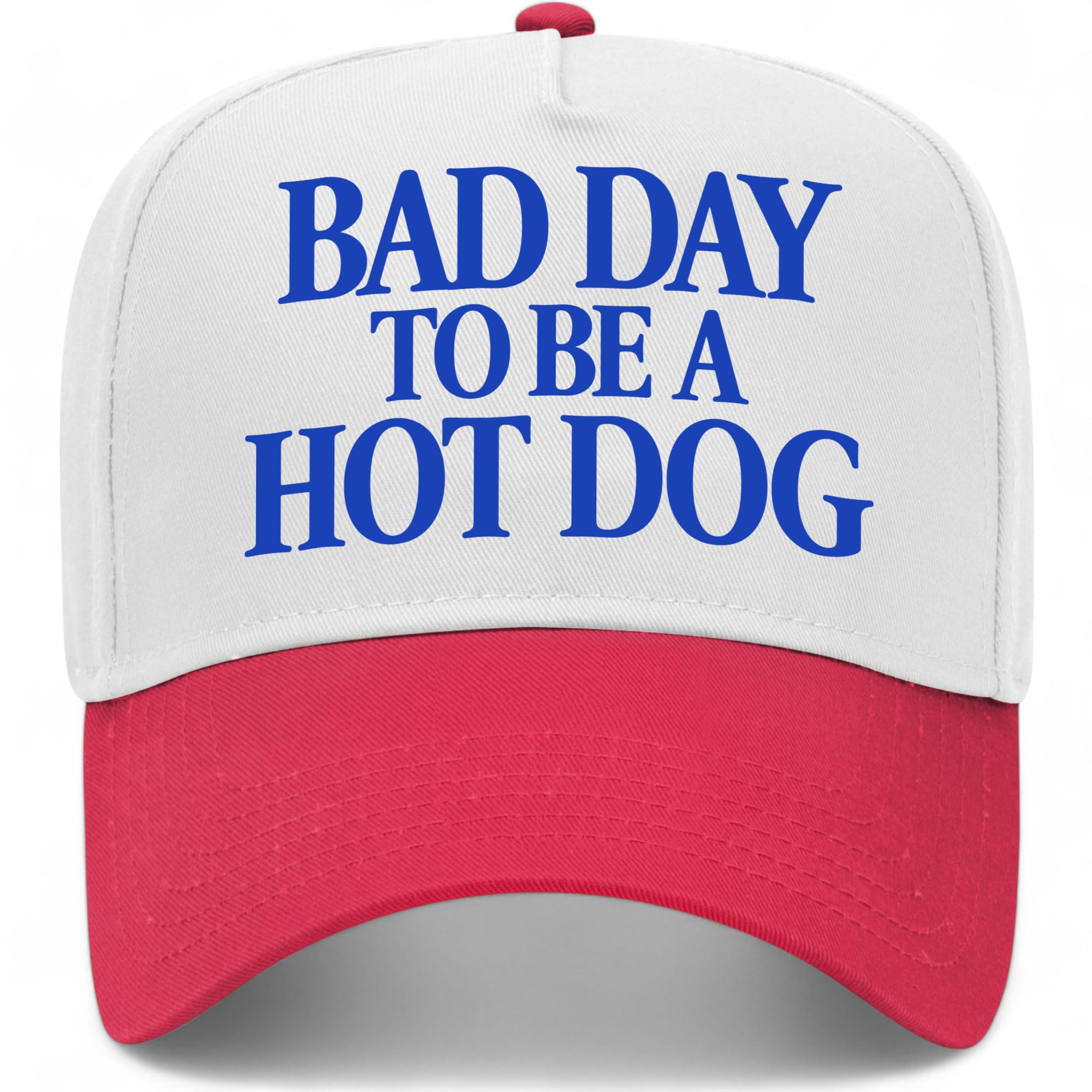 Bad Day to Be A Hot Dog V2 Vintage Trucker Hat | Premium Snapback Baseball Hat for Men & Women