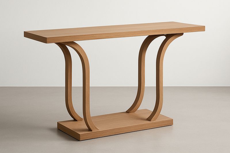 Mesa Consola Rectangular Roble 120 cm x 40 cm x 80 cm-Vitaaurorabelle