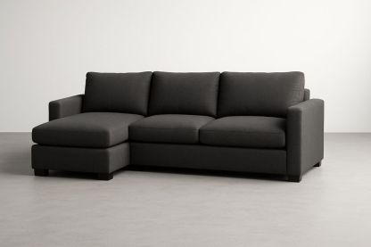 Sofá seccional izquierdo tela antracita 270x160x85cm-Vitaaurorabelle