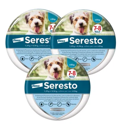 Collare  Antiparassitario per Cani | 8 Mesi di Protezione