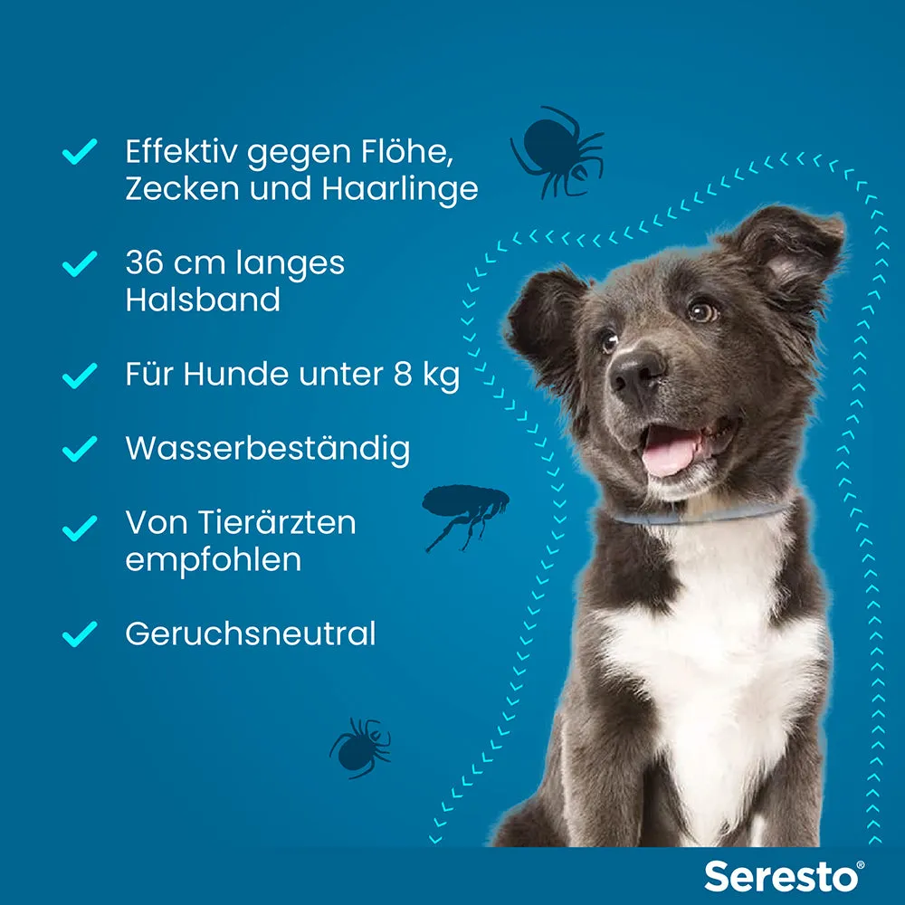 SerestoHalsband für Hunde, über 8 kg |  bis 8 kg