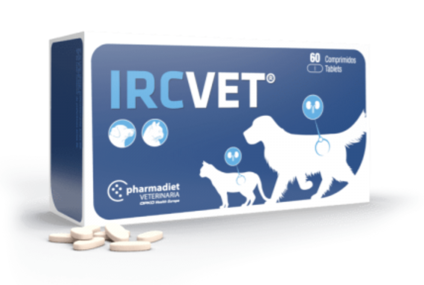 Farmadiet Irc-Vet Suplemento para Ayudar al Funcionamiento Renal en Gatos y Perros Pequeños