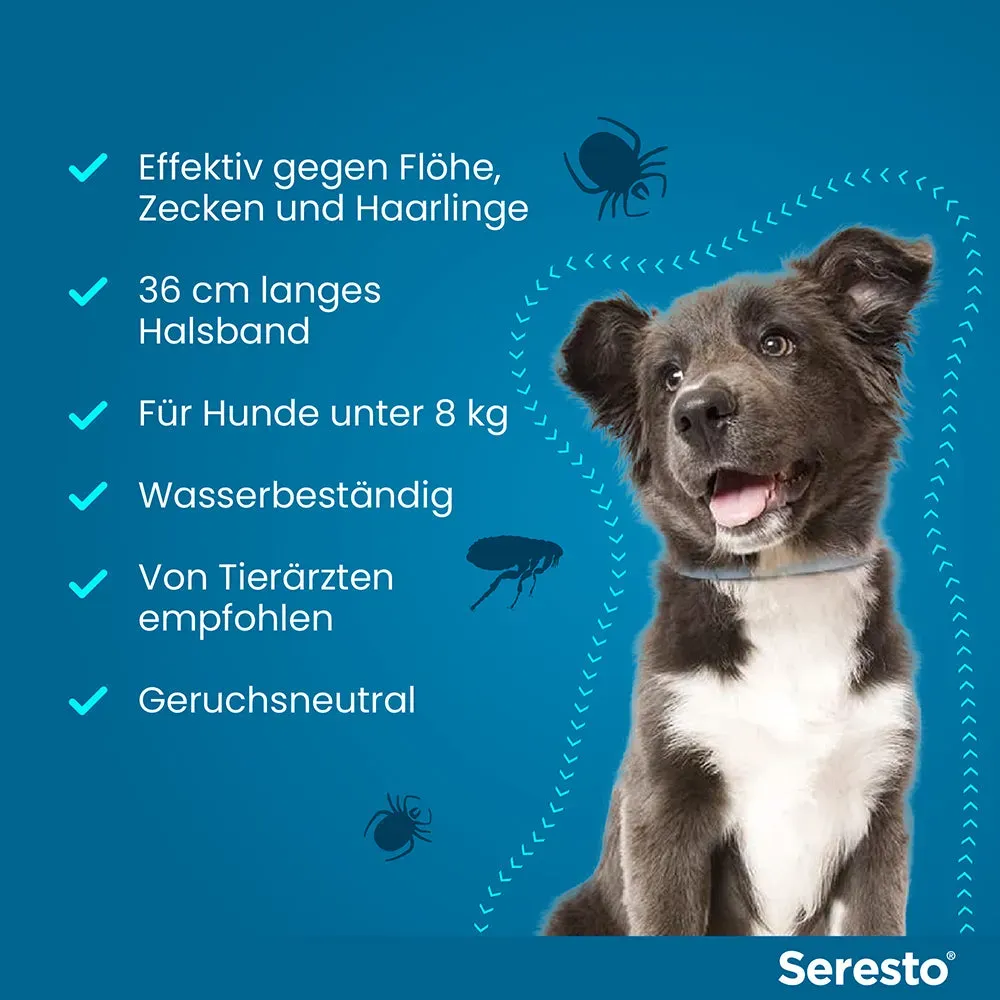 SerestoHalsband für Hunde, über 8 kg |  bis 8 kg