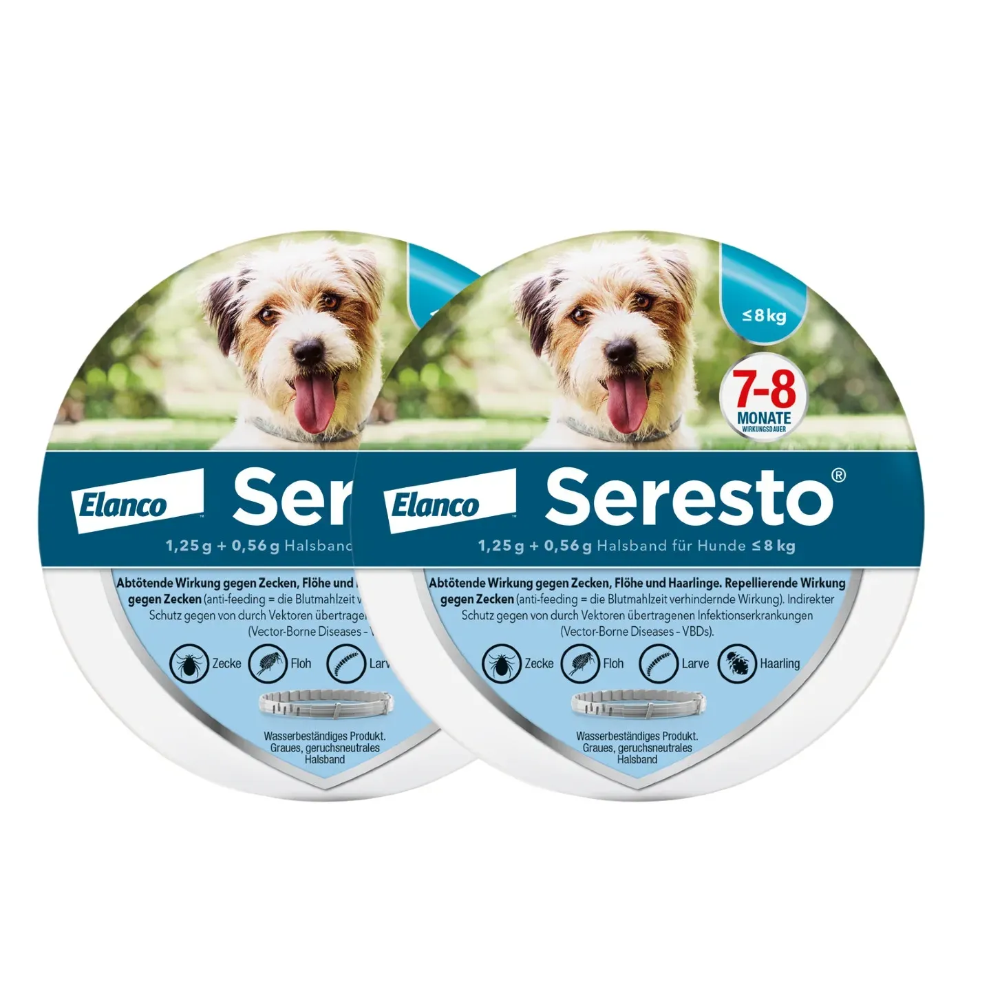 SerestoHalsband für Hunde, über 8 kg |  bis 8 kg