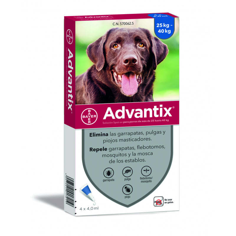Advantix® Pipetas Antiparasitarias Para Perros De 4-40 Kg