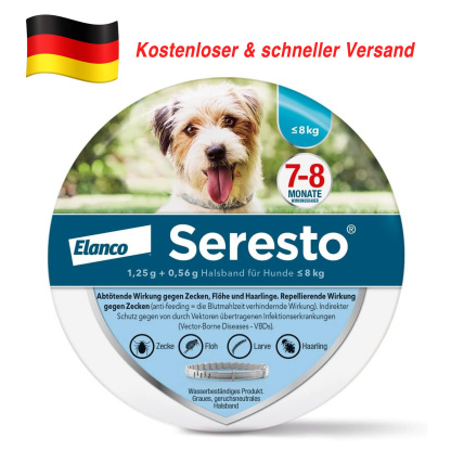 SerestoHalsband für kleine Hunde | bis 8 kg