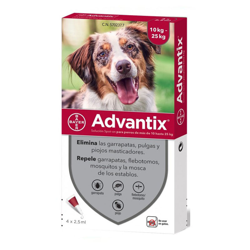 Advantix® Pipetas Antiparasitarias Para Perros De 4-40 Kg
