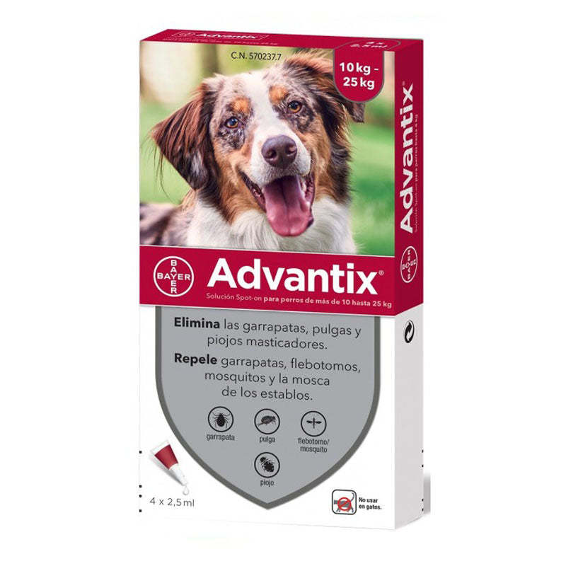 Advantix® Pipetas Antiparasitarias Para Perros De 4-40 Kg