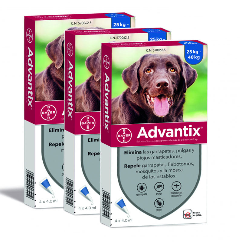 Advantix® Pipetas Antiparasitarias Para Perros De 4-40 Kg