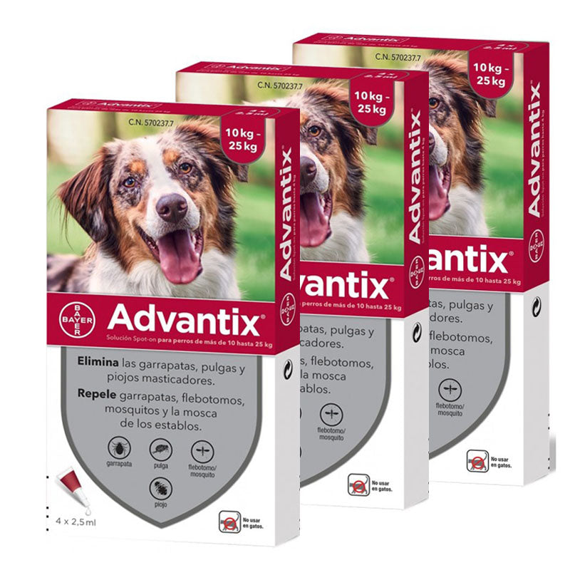 Advantix® Pipetas Antiparasitarias Para Perros De 4-40 Kg