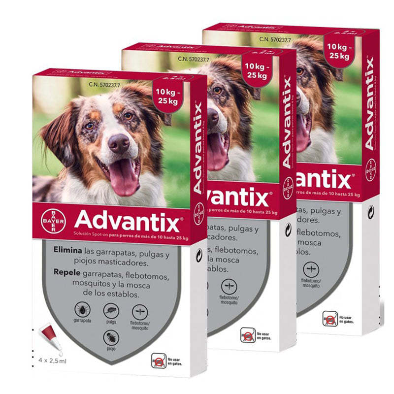 Advantix® Pipetas Antiparasitarias Para Perros De 4-40 Kg