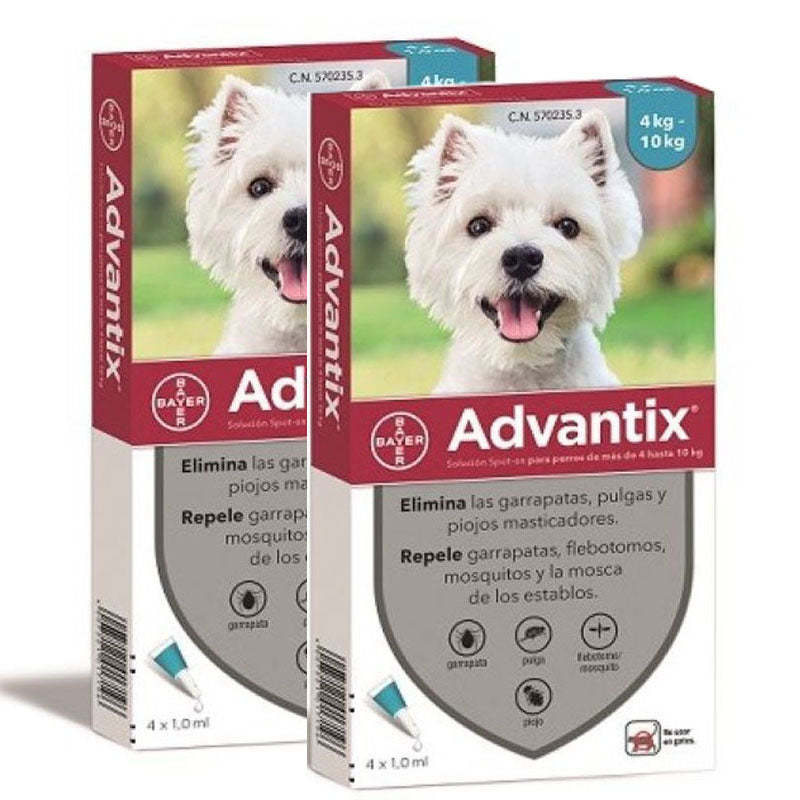 Advantix® Pipetas Antiparasitarias Para Perros De 4-40 Kg