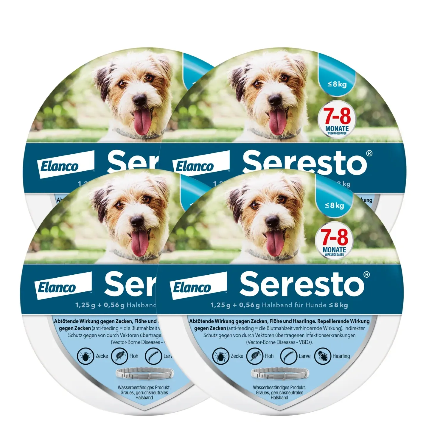 SerestoHalsband für Hunde, über 8 kg |  bis 8 kg
