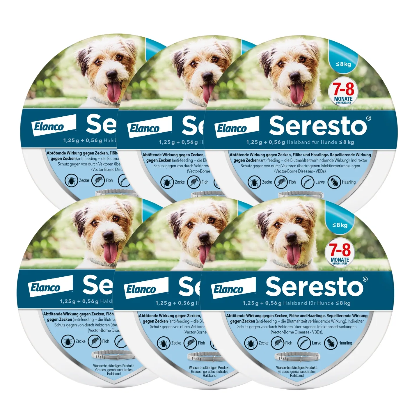 SerestoHalsband für Hunde, über 8 kg |  bis 8 kg