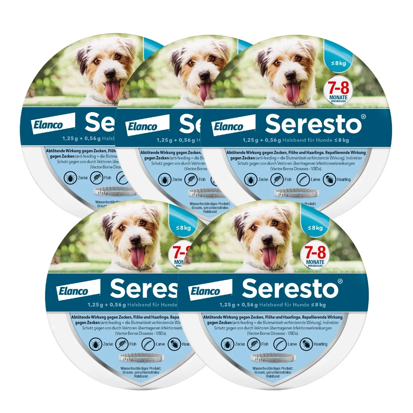 SerestoHalsband für Hunde, über 8 kg |  bis 8 kg