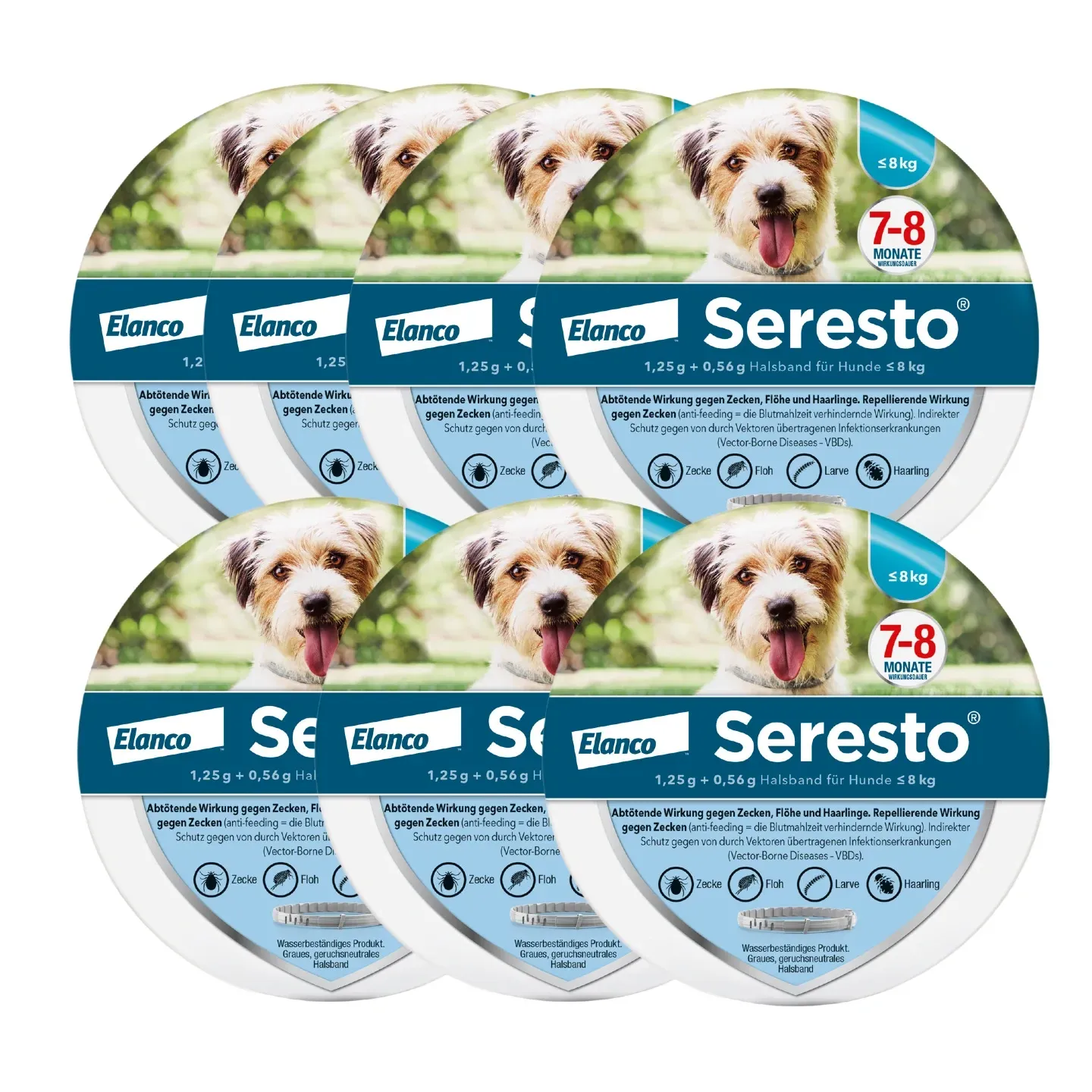 SerestoHalsband für Hunde, über 8 kg |  bis 8 kg