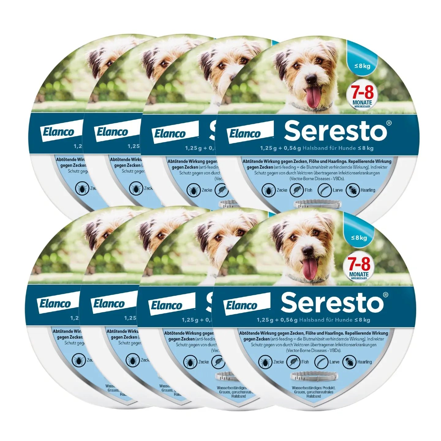SerestoHalsband für Hunde, über 8 kg |  bis 8 kg