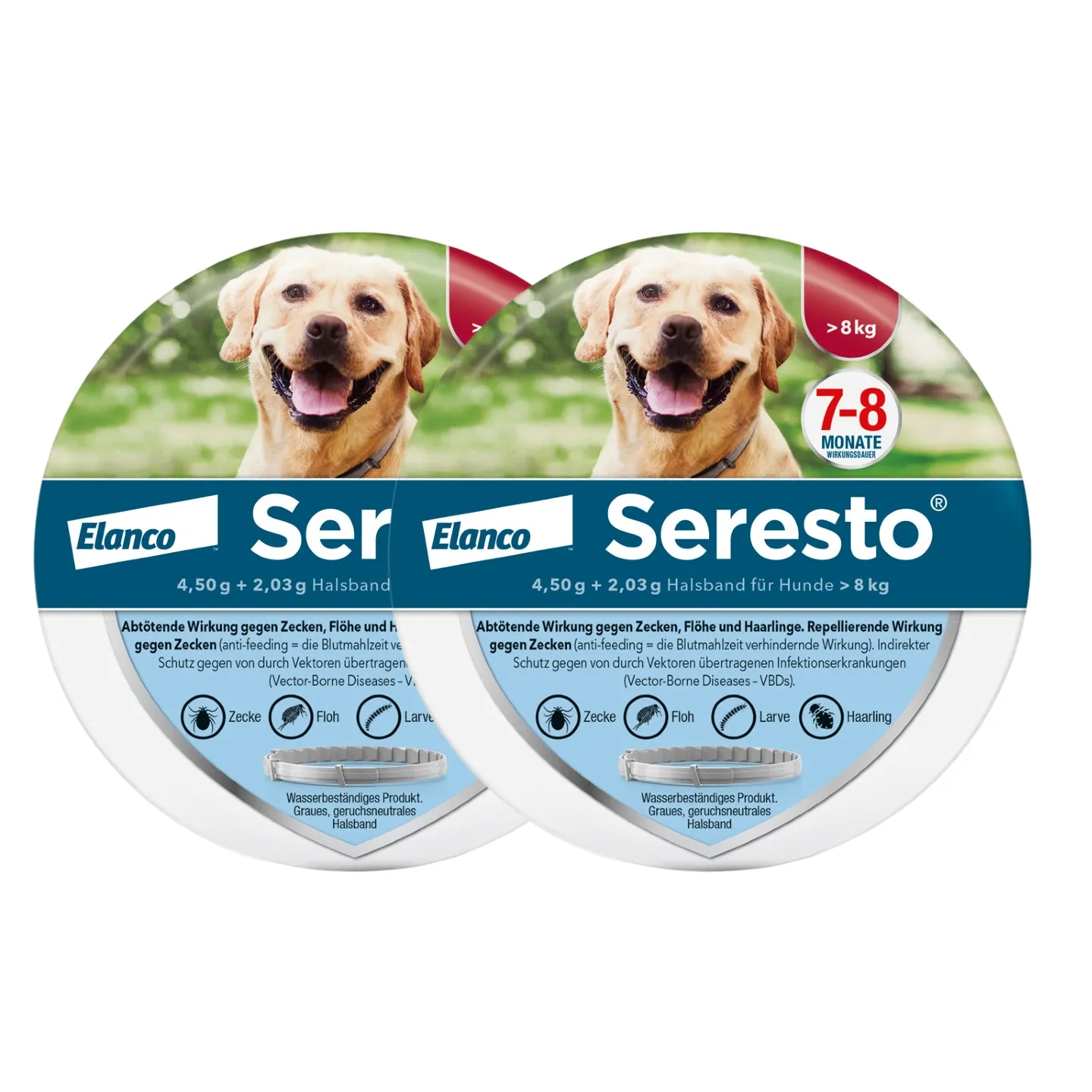 SerestoHalsband für große Hunde, über 8 kg