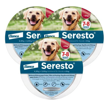SerestoHalsband für große Hunde, über 8 kg