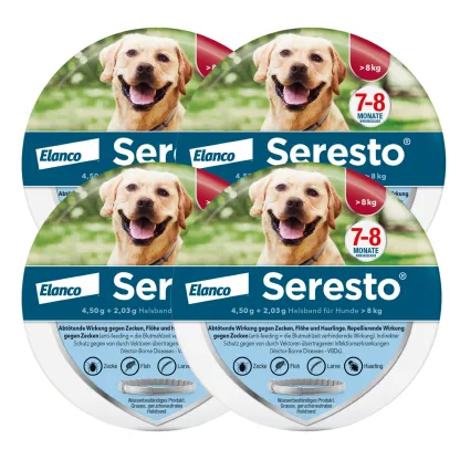 SerestoHalsband für große Hunde, über 8 kg