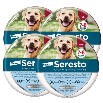 Collare  Antiparassitario per Cani | 8 Mesi di Protezione