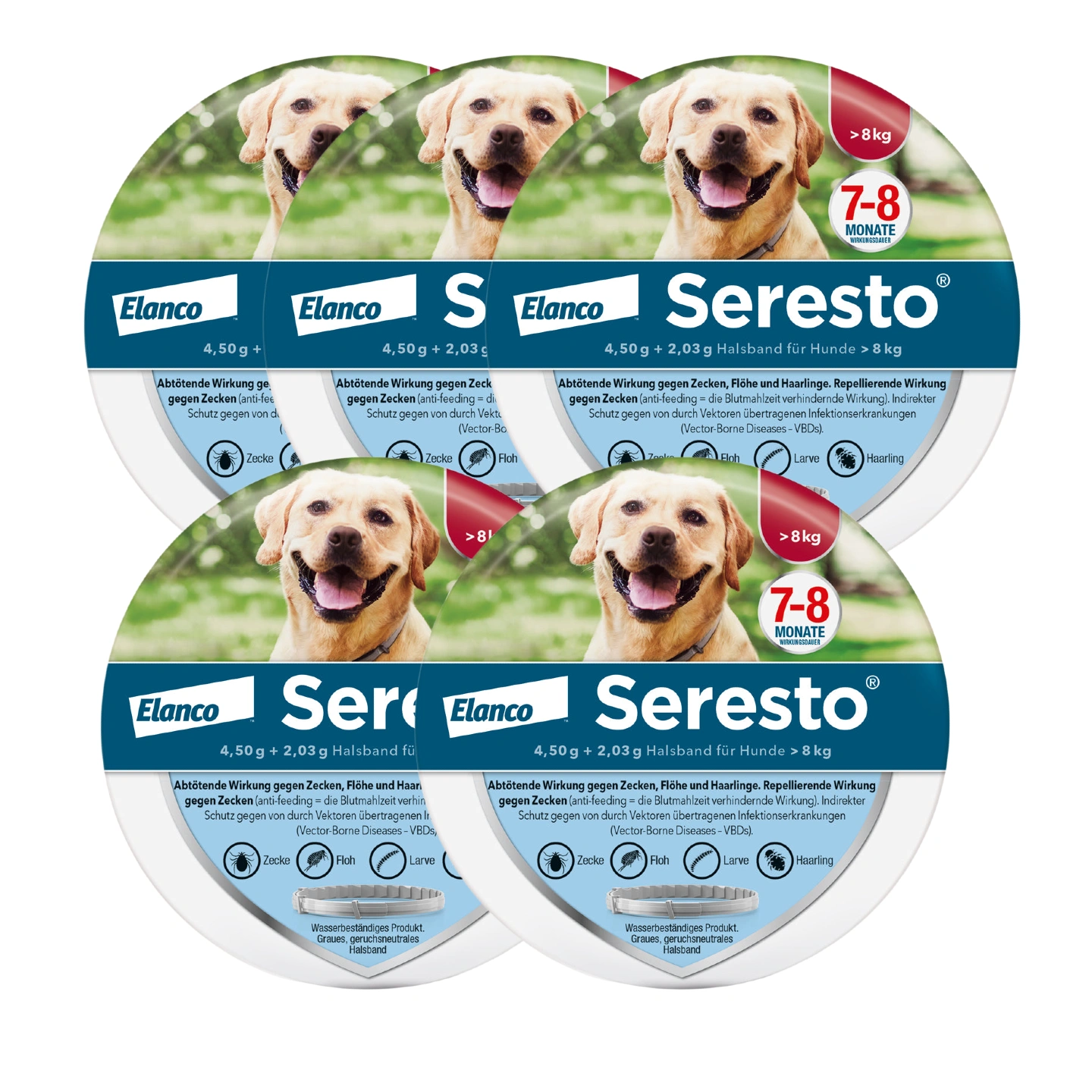 SerestoHalsband für große Hunde, über 8 kg