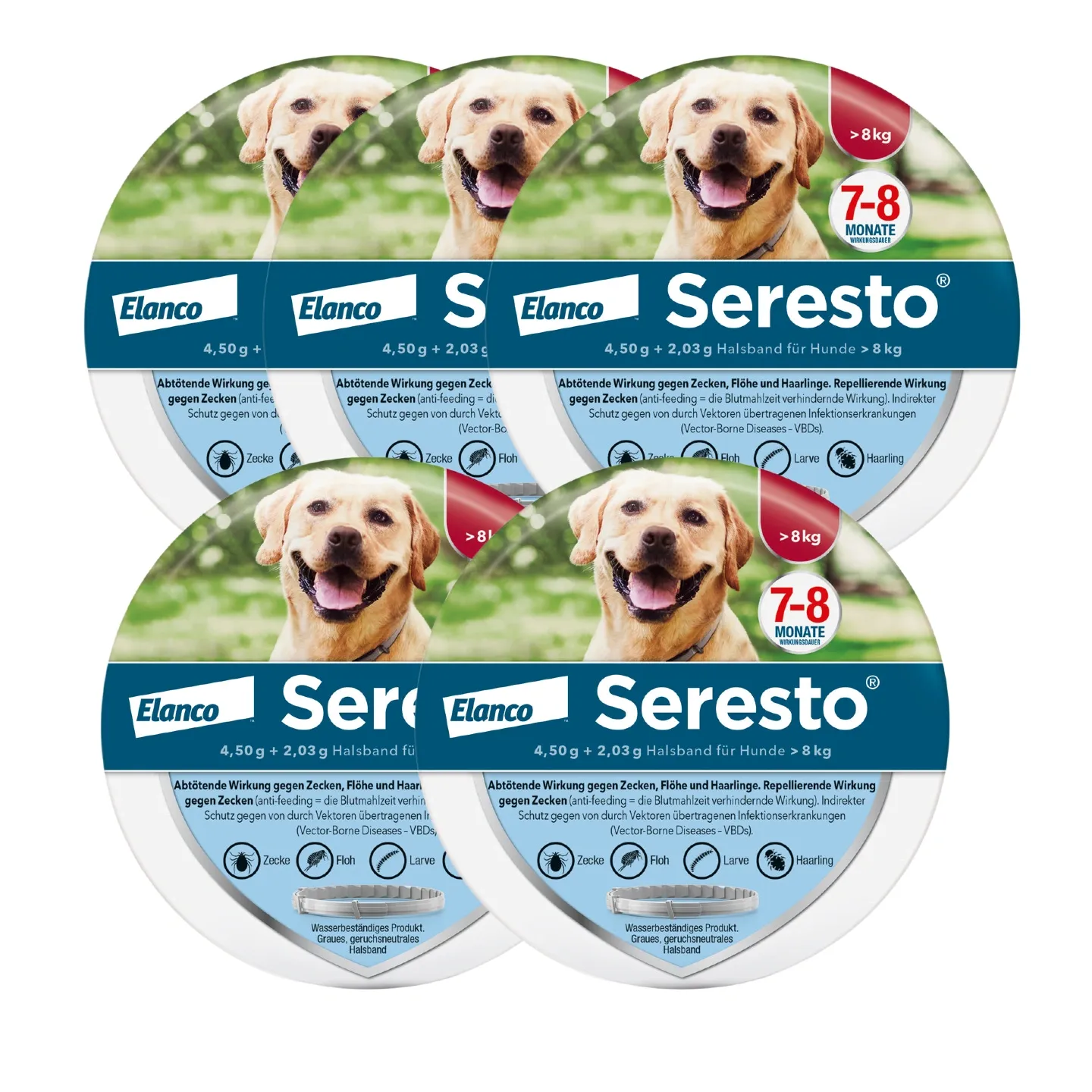 SerestoHalsband für große Hunde, über 8 kg