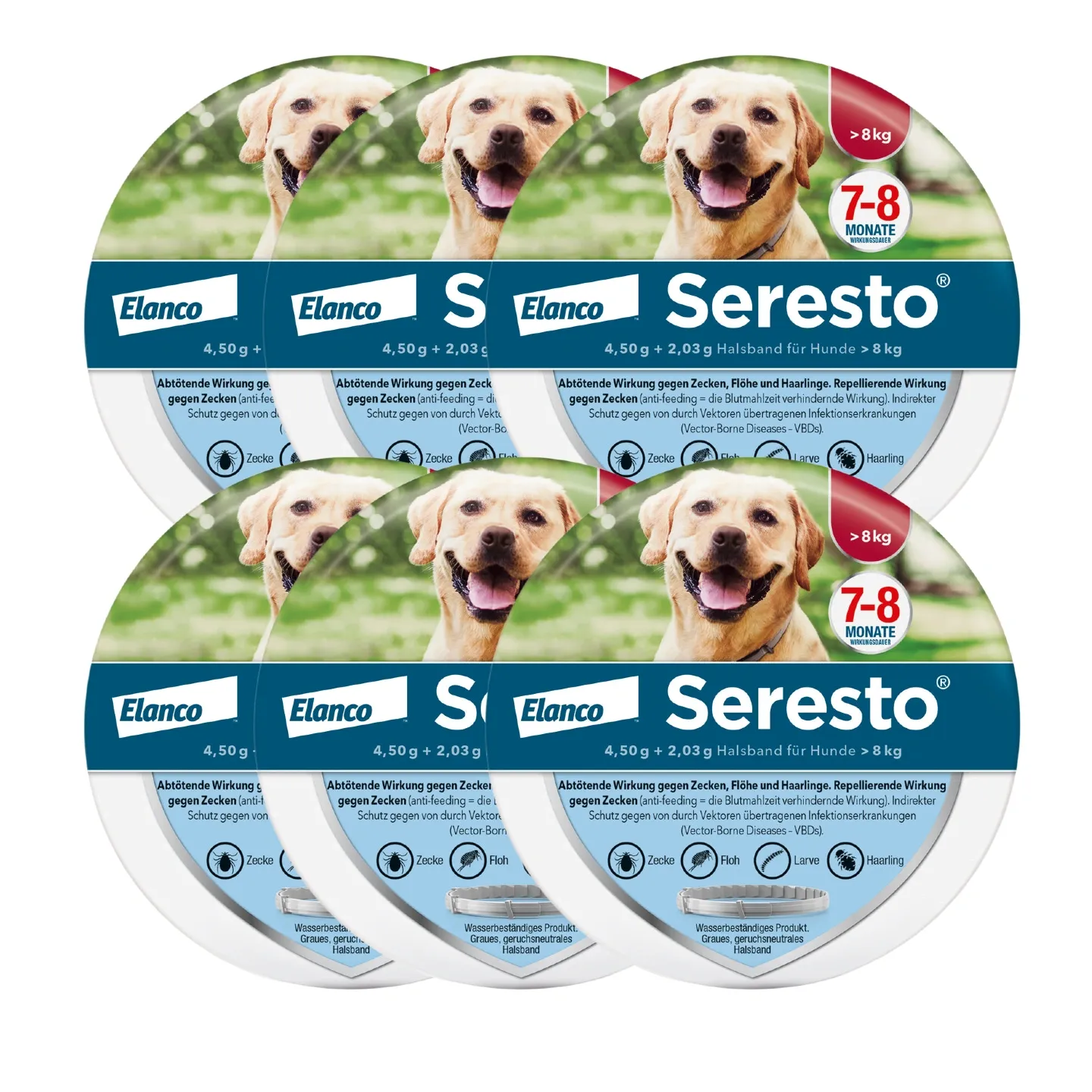 SerestoHalsband für große Hunde, über 8 kg