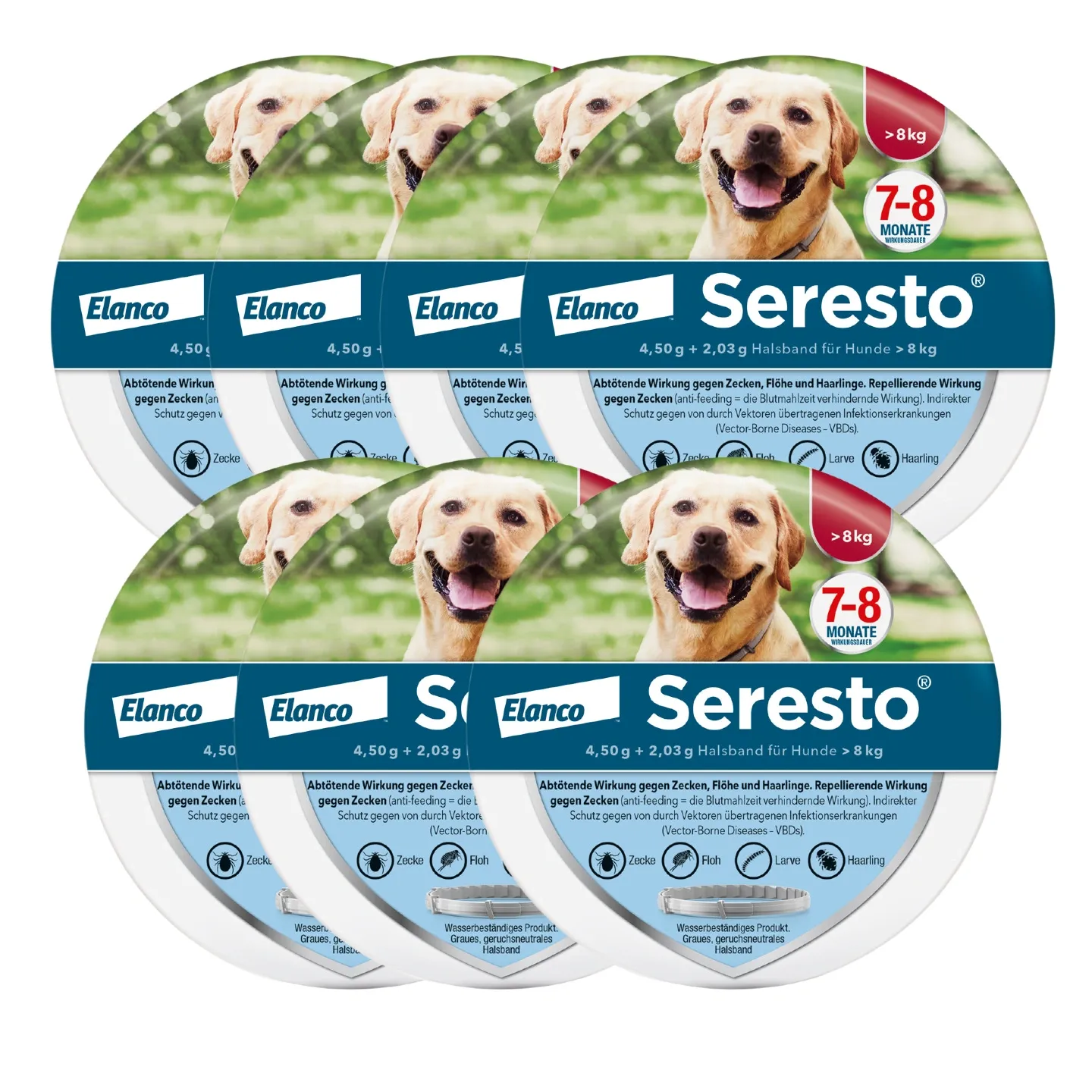 SerestoHalsband für große Hunde, über 8 kg