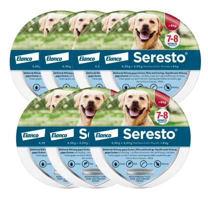 SerestoHalsband für große Hunde, über 8 kg