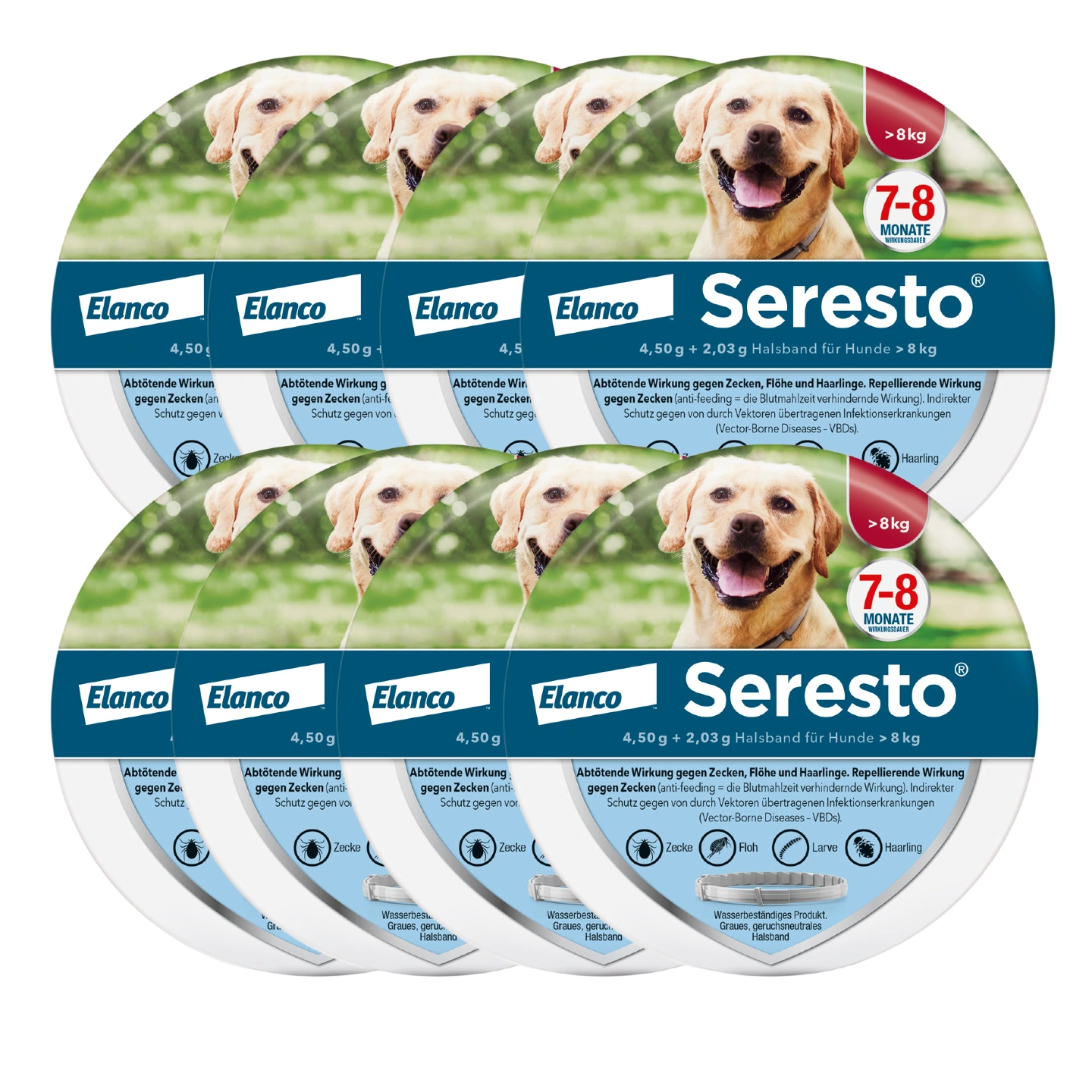 SerestoHalsband für große Hunde, über 8 kg