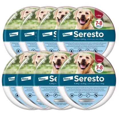 Collare  Antiparassitario per Cani | 8 Mesi di Protezione