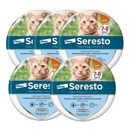 SerestoCollare Antiparassitario per Gatti |8 Mesi di Protezione
