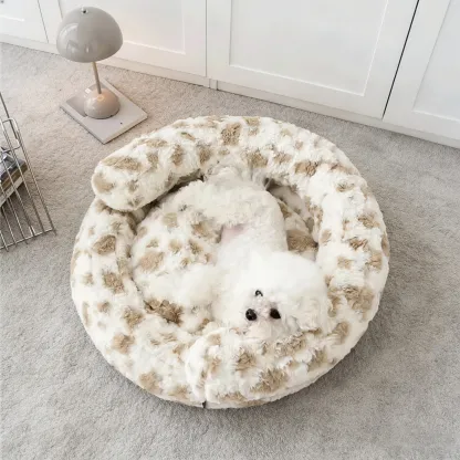 Prof-Vet Nido Warm Embrace – Cuccia Avvolgente in Peluche per l'Inverno. Comfort Totale e Sfoderabile.