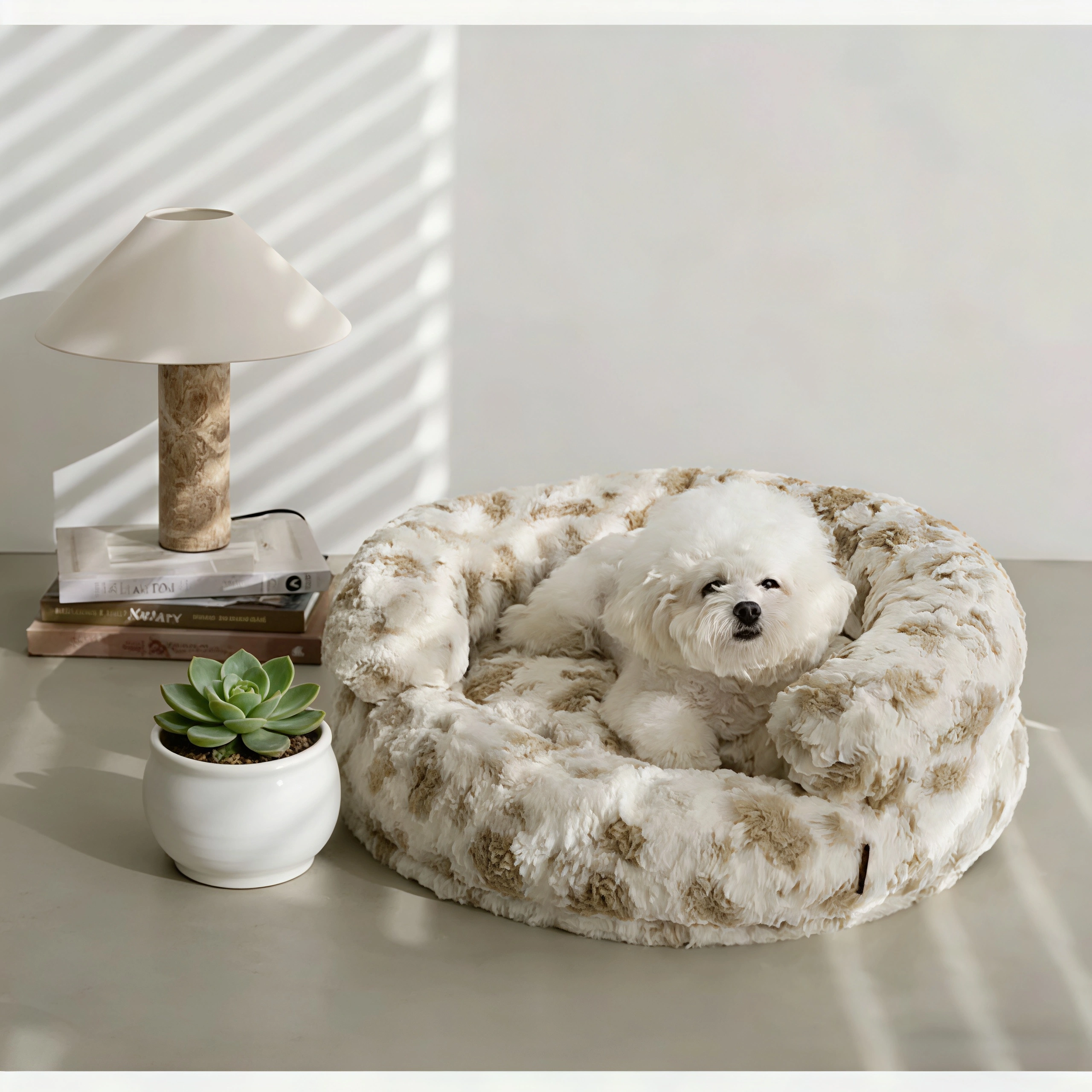 Prof-Vet Nido Warm Embrace – Cuccia Avvolgente in Peluche per l'Inverno. Comfort Totale e Sfoderabile.