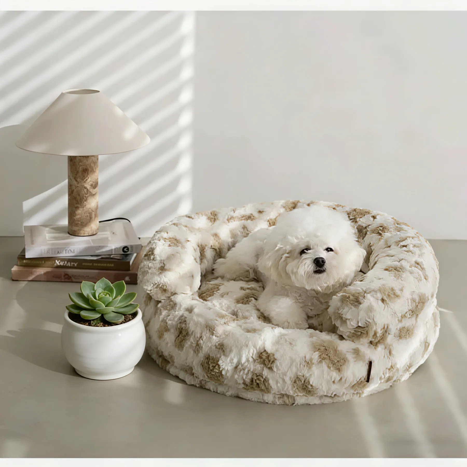 Prof-Vet Nido Warm Embrace – Cuccia Avvolgente in Peluche per l'Inverno. Comfort Totale e Sfoderabile.