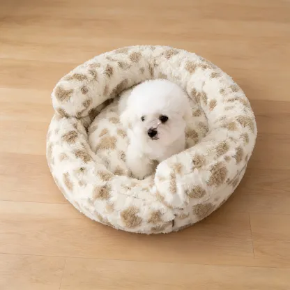 Prof-Vet Nido Warm Embrace – Cuccia Avvolgente in Peluche per l'Inverno. Comfort Totale e Sfoderabile.