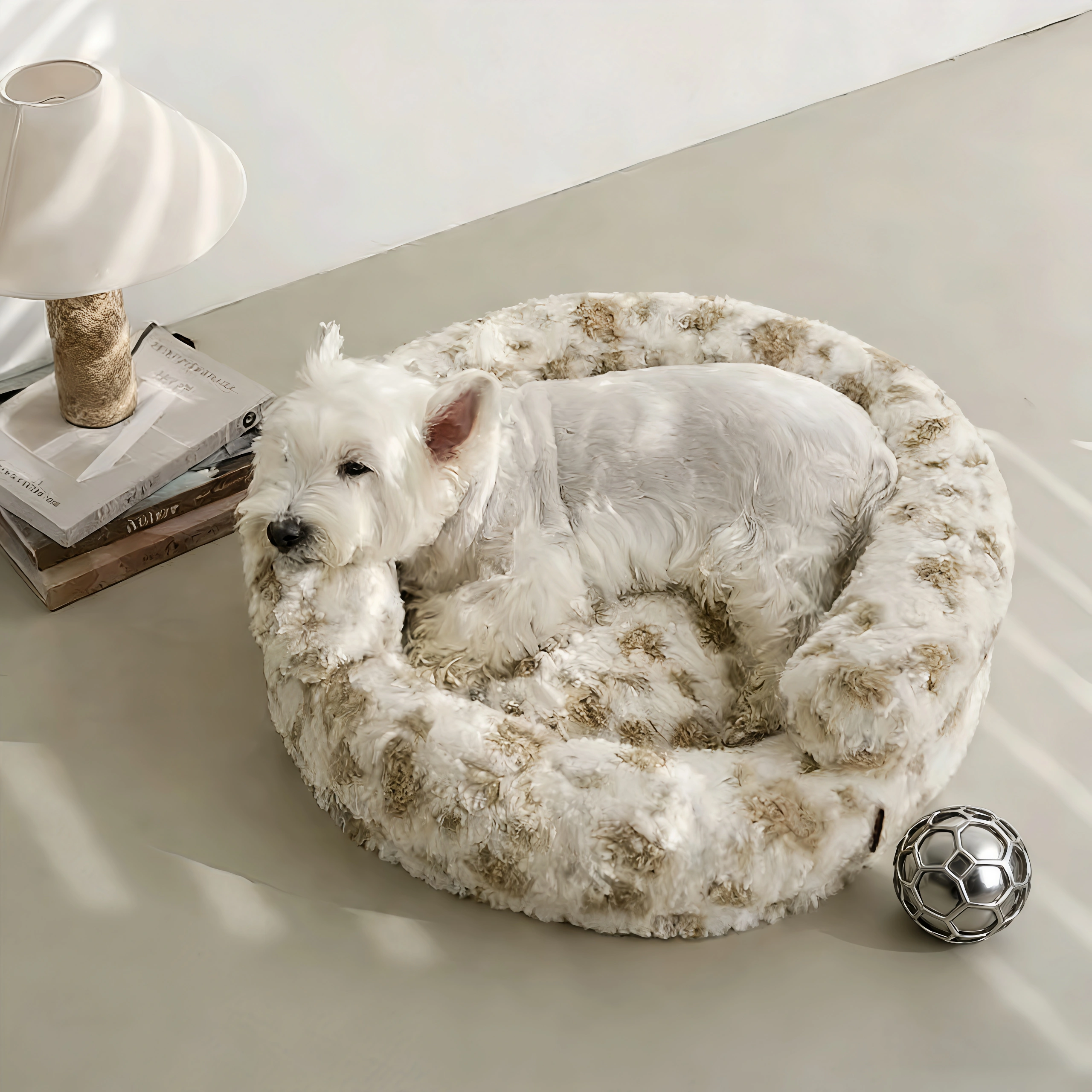 Prof-Vet Nido Warm Embrace – Cuccia Avvolgente in Peluche per l'Inverno. Comfort Totale e Sfoderabile.