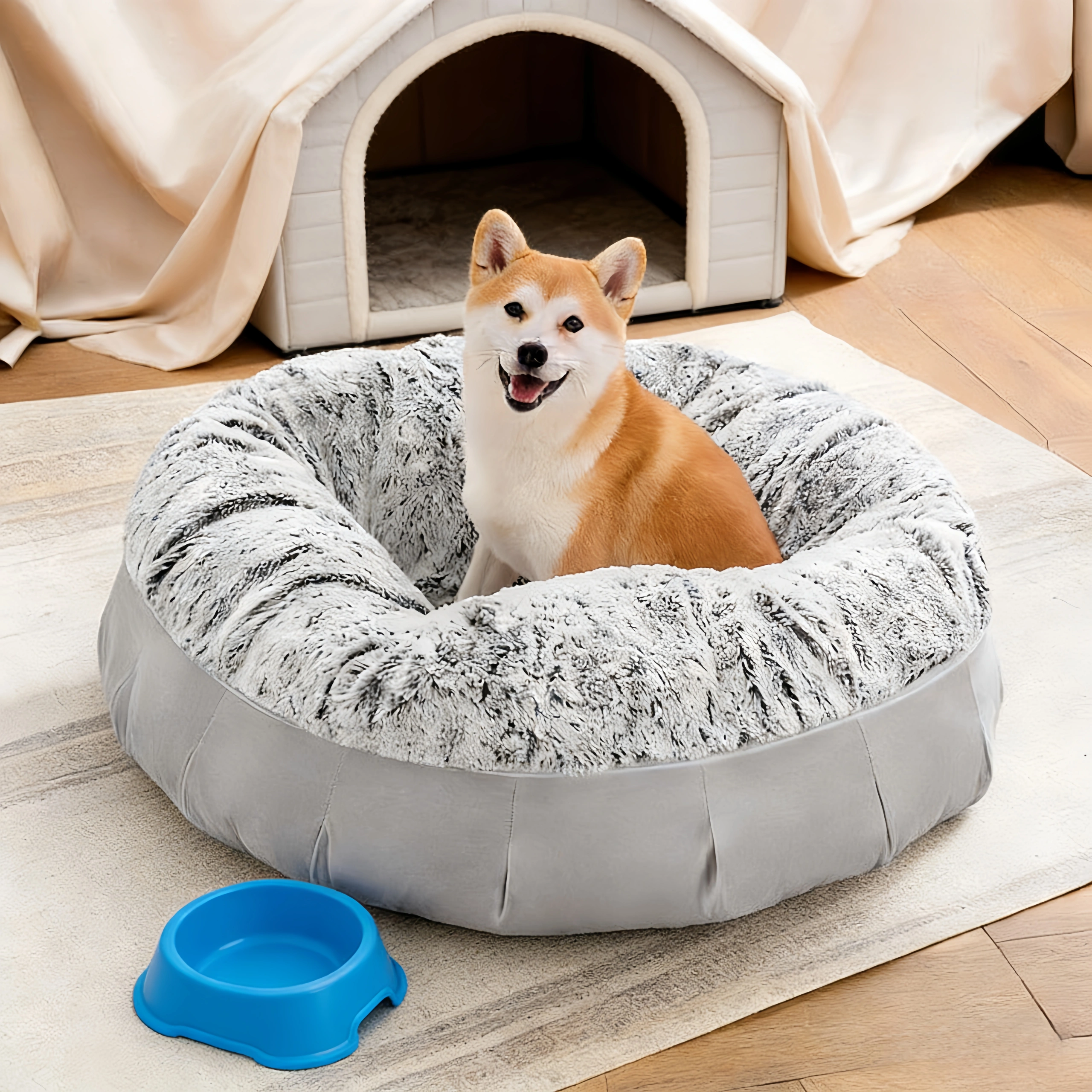 Prof-vet Letto  per Cani in Velluto Olandese Lusso  – Lavabile in Lavatrice